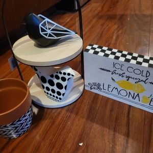 Tiered tray decor set for summer